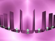 Two toned light pattern creates steep quantum walls for atoms