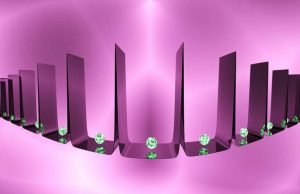 Two-toned light pattern creates steep quantum walls for atoms Two toned light pattern creates steep quantum walls for atoms