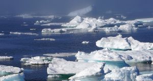 Wind sea ice patterns point to climate change in western Arctic