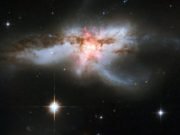 Black hole and stellar winds form giant butterfly, shut down star formation in galaxy Black hole and stellar winds form giant butterfly shut down star formation in galaxy