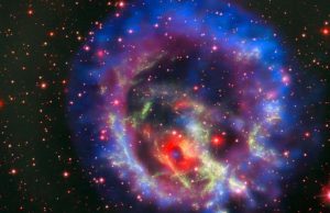Dead star circled by light Dead star circled by light