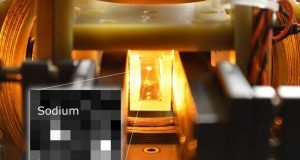 Two atoms combined in dipolar molecule