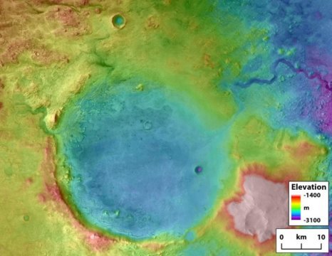 Overflowing crater lakes carved canyons across Mars
