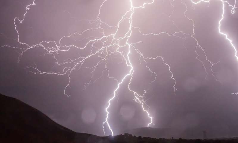 Researcher uses lightning storms to measure the density of Earths upper atmosphere