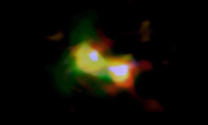 ALMA finds earliest example of merging galaxies ALMA finds earliest example of merging galaxies
