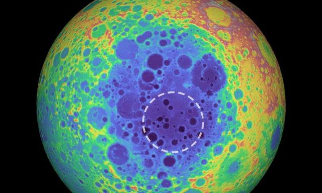 Mass anomaly detected under the moons largest crater Mass anomaly detected under the moons largest crater