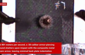 Metal foam stops .50 caliber rounds as well as steel – at less than half the weight Metal foam stops .50 caliber rounds as well as steel – at less than half the weight