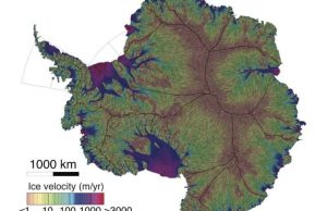 Glaciologists unveil most precise map ever of Antarctic ice velocity Glaciologists unveil most precise map ever of Antarctic ice velocity