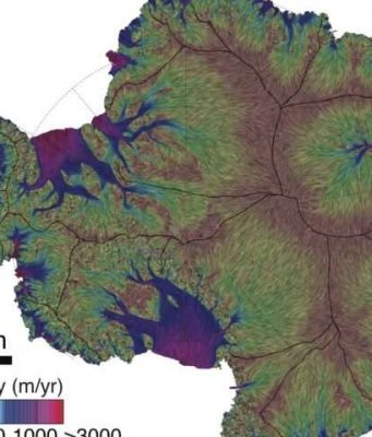 Glaciologists unveil most precise map ever of Antarctic ice velocity