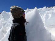 Snow algae thrive in high elevation ice spires an unlikely oasis for life