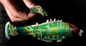 cropped Archaeology student finds exceptionally rare fragment from Roman bottle