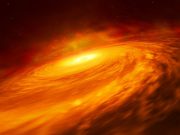 cropped Hubble discovers mysterious black hole disc