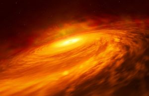 Hubble discovers mysterious black hole disc cropped Hubble discovers mysterious black hole disc