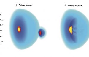 Young Jupiter was smacked head-on by massive newborn planet cropped Young Jupiter was smacked head on by massive newborn planet