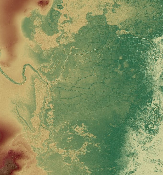 Ancient Maya canals and fields show early and extensive impacts on tropical forests