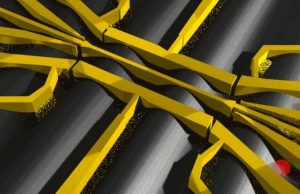 Quantum state of single electrons controlled by surfing on sound waves