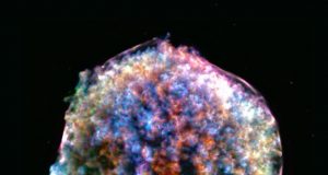 The clumpy and lumpy death of a star