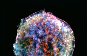 The clumpy and lumpy death of a star