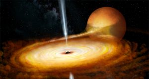 Violent flaring revealed at the heart of a black hole system