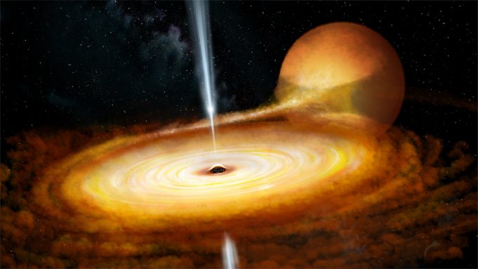 Violent flaring revealed at the heart of a black hole system Violent flaring revealed at the heart of a black hole system