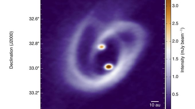 Astronomers observe how two suns collect matter in a binary system cropped Astronomers observe how two suns collect matter in a binary system 1