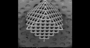 cropped New 3 D printed lattice designs defy conventional wisdom on metamaterials