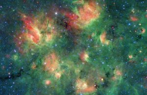 Spitzer spots a starry region bursting with bubbles cropped Spitzer spots a starry region bursting with bubbles