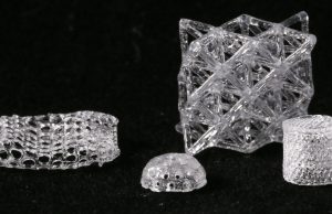 Glass from a 3 D printer scaled