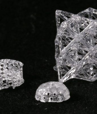 Glass from a 3 D printer scaled