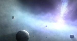 Planets around a black hole