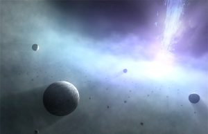 Planets around a black hole