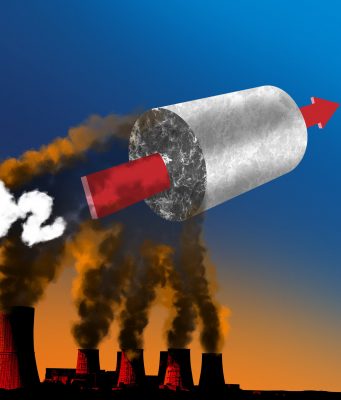 A sustainable new material for carbon dioxide capture scaled