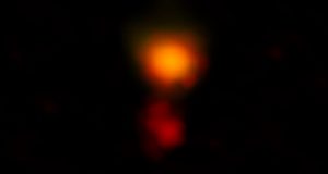 ALMA spots most distant dusty galaxy hidden in plain sight