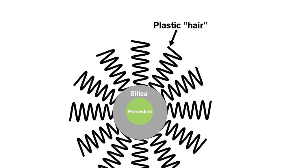 Armored with plastic hair and silica new perovskite nanocrystals show more durability