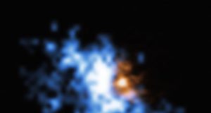 ESO observations reveal black holes breakfast at the cosmic dawn