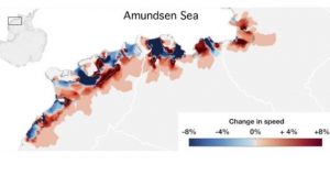 First evidence that Antarcticas thinning ice shelves are causing more ice to move from the land into the sea