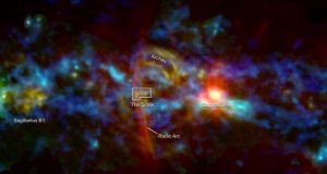 NASA maps inner Milky Way sees cosmic candy cane