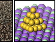 Clusters of gold atoms form peculiar pyramidal shape