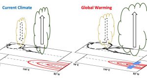 El Niño Southern Oscillation heat engine shifts eastward under global warming