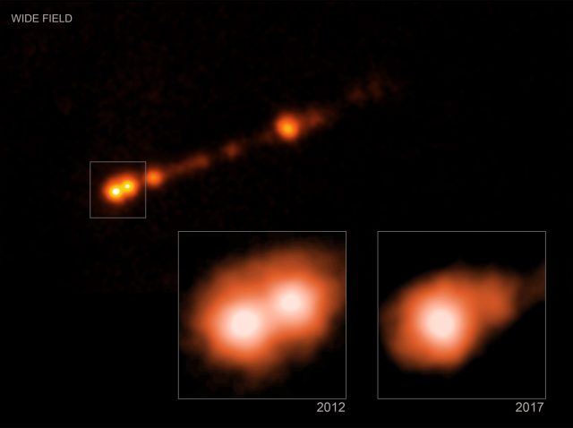 Famous black hole has jet pushing cosmic speed limit scaled Famous black hole has jet pushing cosmic speed limit scaled