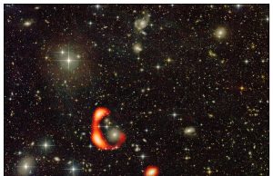 GMRT discovers a gigantic ring of hydrogen gas around a distant galaxy GMRT discovers a gigantic ring of hydrogen gas around a distant galaxy