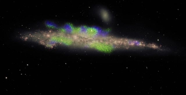 Giant magnetic ropes seen in Whale Galaxys halo Giant magnetic ropes seen in Whale Galaxys halo