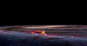 New map of Milky Way reveals giant wave of stellar nurseries scaled