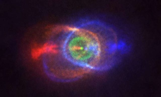 ALMA catches beautiful outcome of stellar fight