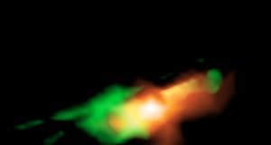 ALMA resolves gas impacted by young jets from supermassive black hole