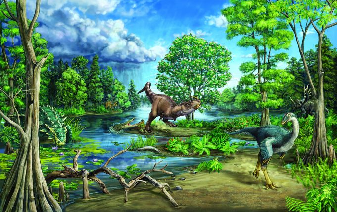 Late cretaceous dinosaur dominated ecosystem
