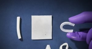 Nanostructured rubber like material with optimal properties could replace human tissue scaled