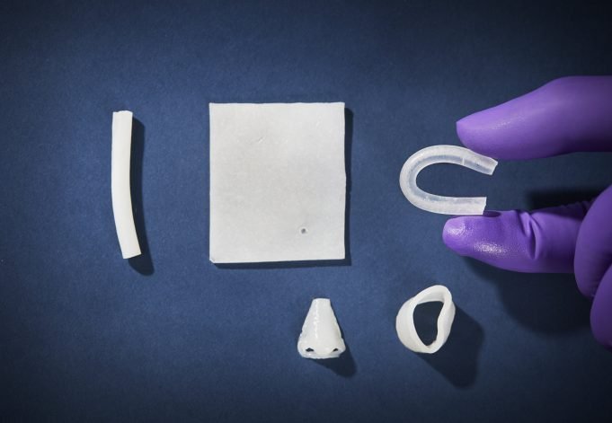 Nanostructured rubber like material with optimal properties could replace human tissue scaled