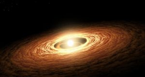 Scientists seize rare chance to watch faraway star system evolve