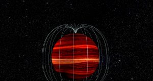 Astronomers measure wind speed on a brown dwarf